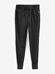 Polo Ralph Lauren Black Waffle Knit Lounge Stretch Jersey Joggers - Image 4 of 4