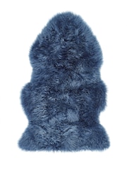 Origin Rug Collection. Navy Sheepskin Rug - Image 6 of 8