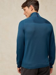 Verde - Suéter con cuello alzado de lana de merino Conway de White Stuff - Imagen 2 de 6