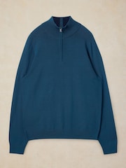 Verde - Suéter con cuello alzado de lana de merino Conway de White Stuff - Imagen 5 de 6