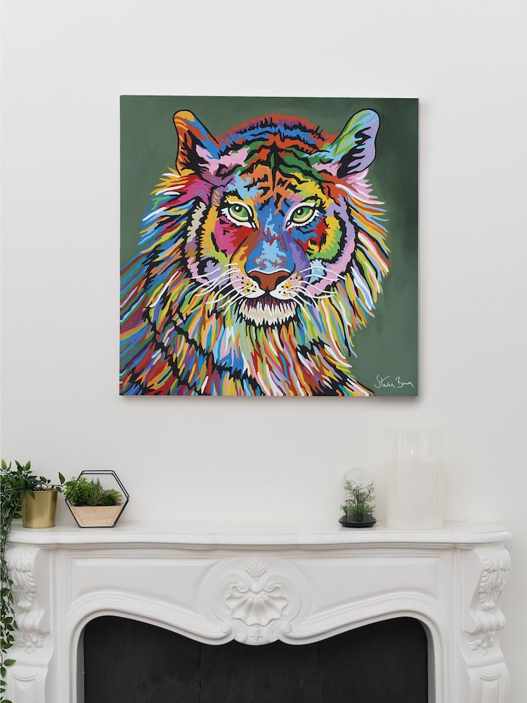 Steven Brown Art Green Kim McZoo Medium Canvas Print - Image 1 of 4