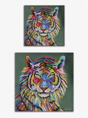 Steven Brown Art Green Kim McZoo Medium Canvas Print - Image 3 of 4