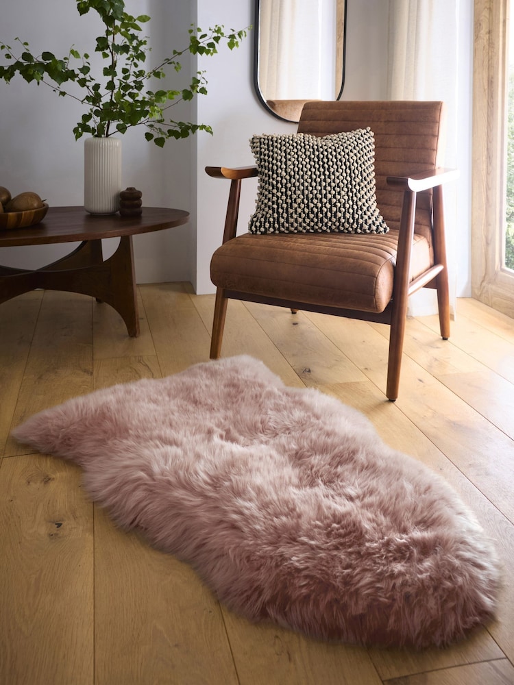 Origin Rug Collection. Adobe Rose Sheepskin Rug - Image 1 of 4