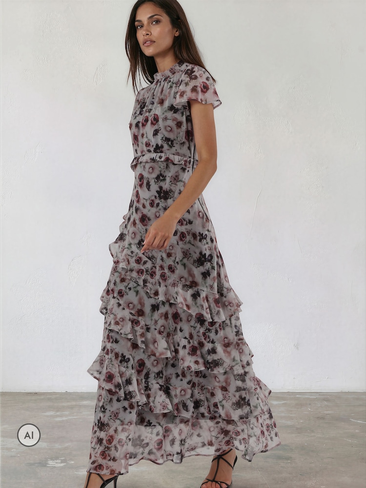 Madilim na Gray - Religion Sian Maxi Dress - Larawan 1 ng 8 Madilim na Gray - Religion Sian Maxi Dress - Larawan 1 ng 8