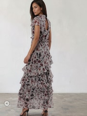 Madilim na Gray - Religion Sian Maxi Dress - Larawan 3 ng 8