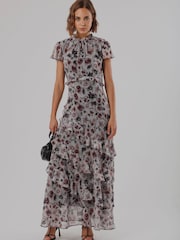 Madilim na Gray - Religion Sian Maxi Dress - Larawan 7 ng 8