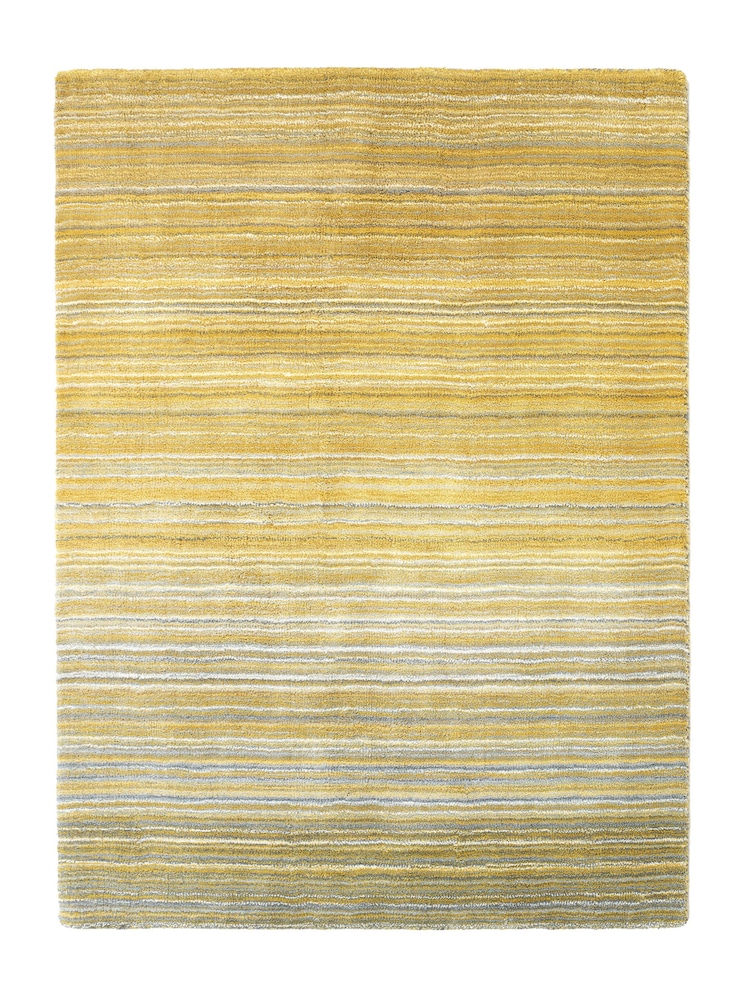 Origin Rug Collection. Ochre Fine Stripe Rug - Image 2 of 2