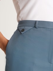 Blue Tailored Twill Straight Leg Trousers - Image 3 of 6
