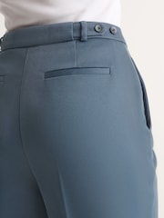 Blue Tailored Twill Straight Leg Trousers - Image 5 of 6