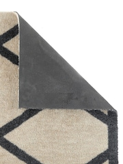 My Mat Cream Black Border Geo Washable Nylon Doormat - Image 2 of 3