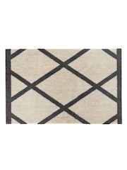 My Mat Cream Black Border Geo Washable Nylon Doormat - Image 3 of 3