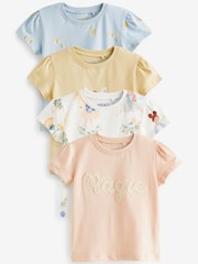 Blue Short Sleeve T-Shirts 4 Pack (3mths-7yrs) - Image 1 of 3