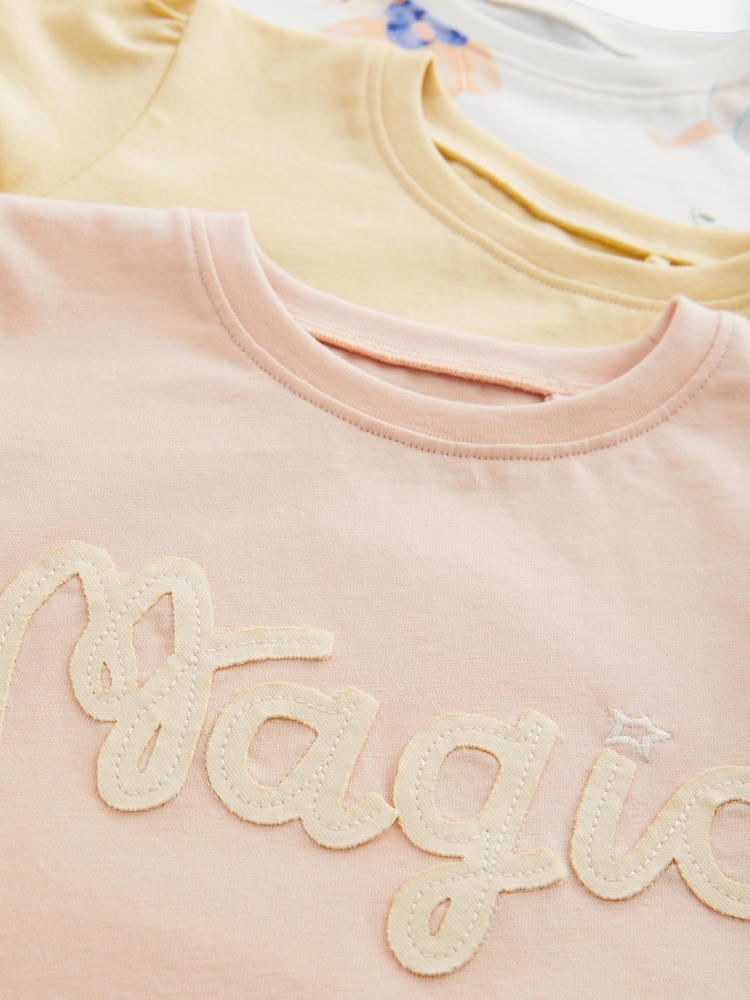 Blue Short Sleeve T-Shirts 4 Pack (3mths-7yrs) - Image 3 of 3