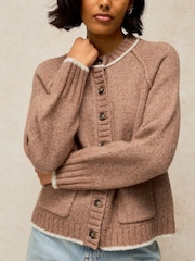 White Stuff Natural Justine Wool Blend Cardigan - Image 4 of 6