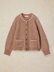 White Stuff Natural Justine Wool Blend Cardigan - Image 5 of 6