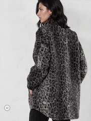 Religion Animal Saturn Leopard Parka Winter Coat With Stand-up Collar - Image 6 of 8