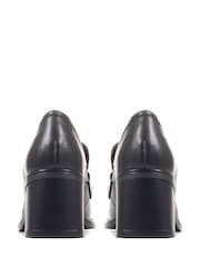 Jones Bootmaker Genevra Chunky Heeled Black Loafers - Image 3 of 5