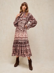 White Stuff Kalia Tie Neck Dress - Kuva 2 / 6