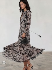 Religion White Eva Tiered Maxi Dress With Lace Insert And Tie Waist - Image 3 of 8