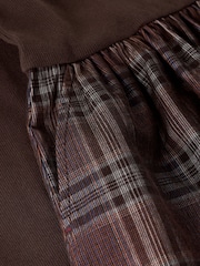 White Stuff Brown Dakota Jersey Mix Dress - Image 6 of 6