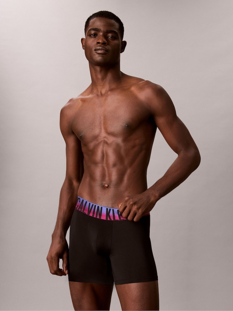 Calvin Klein Blue Boxer Briefs 3 Pack - Intense Power - Image 2 of 6 Calvin Klein Blue Boxer Briefs 3 Pack - Intense Power - Image 2 of 6