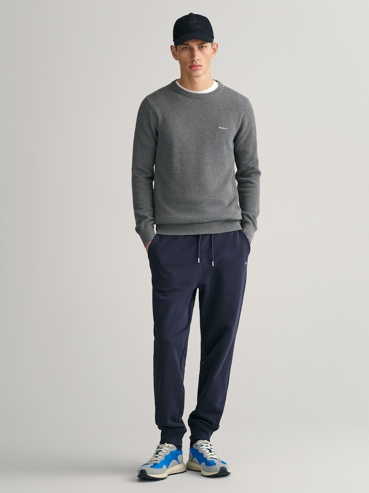GANT Evening Blue Shield Logo Joggers - Image 1 of 4