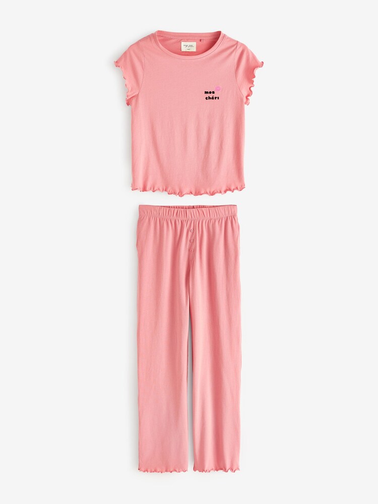 Pink Heart Short Sleeve Cotton Pyjama Sets 2 Pack - Image 2 of 14 Pink Heart Short Sleeve Cotton Pyjama Sets 2 Pack - Image 2 of 14