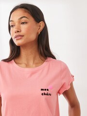 Pink Heart Short Sleeve Cotton Pyjama Sets 2 Pack - Image 8 of 14