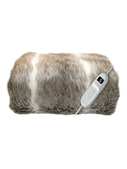Lakeland Mink Brown Faux Fur Heated Throw - Image 4 of 4