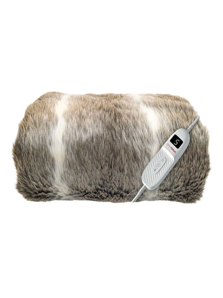 Lakeland Mink Brown Faux Fur Heated Throw - Image 4 of 4