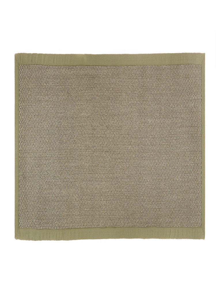 Origin Rug Collection. Sage Green Border Sisal Runner - Image 2 of 2