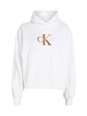 Calvin Klein Jeans Premium-Kapuzensweatshirt mit Monologo, Weiß - Bild 4 von 6
