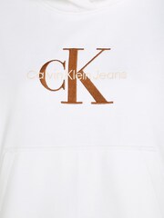 Calvin Klein Jeans Premium-Kapuzensweatshirt mit Monologo, Weiß - Bild 6 von 6