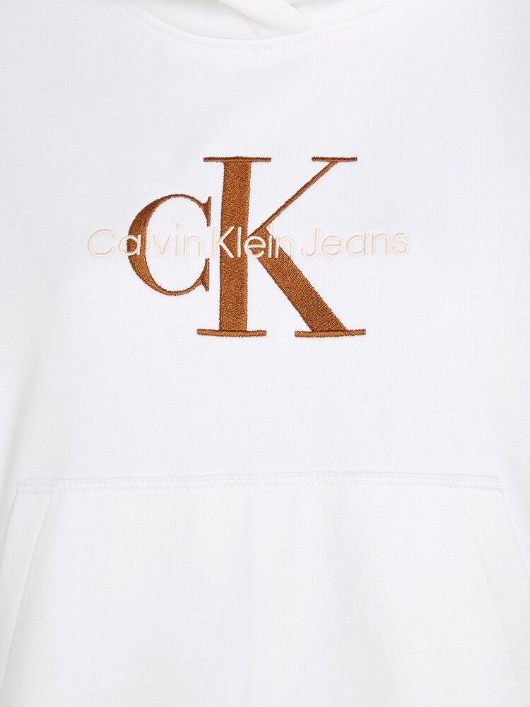 Calvin Klein Jeans Premium-Kapuzensweatshirt mit Monologo, Weiß - Bild 6 von 6