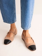 Boden Brown Mary Jane Flats - Image 1 of 5