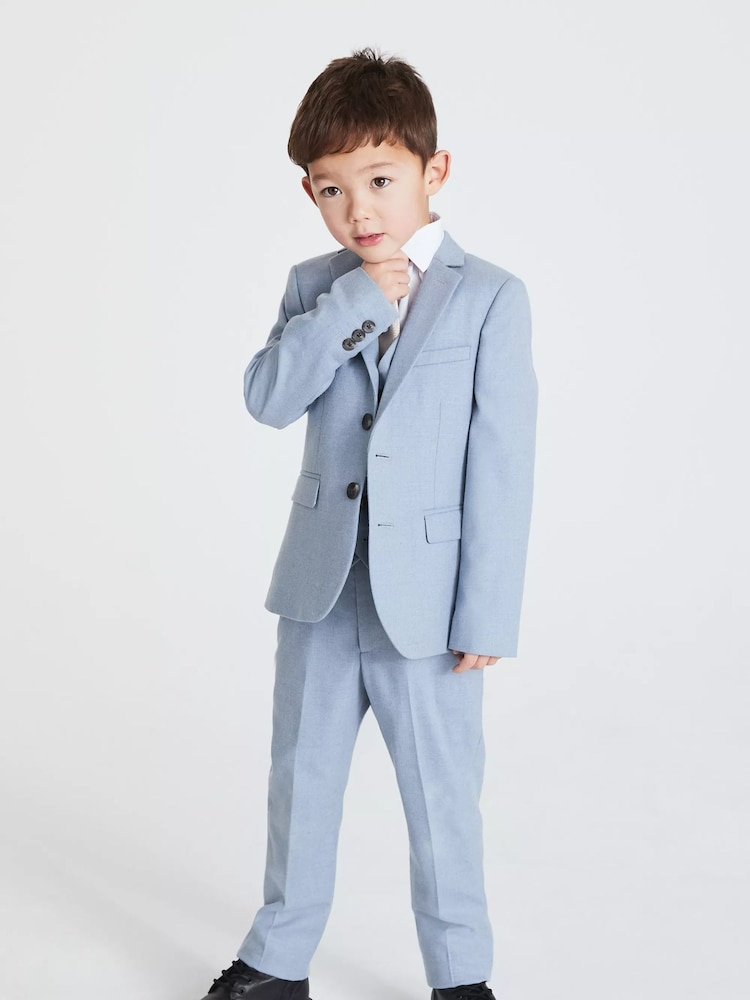 MOSS Blue Boys Flannel Jacket - Image 2 of 3