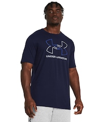 Marineblau/blau - Under Armour Foundation Kurzärmeliges T-Shirt - Bild 1 von 4