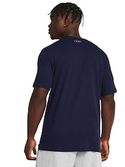 Marineblau/blau - Under Armour Foundation Kurzärmeliges T-Shirt - Bild 2 von 4