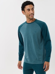 Threadbare Long Sleeve Raglan Top & Cuffed Bottoms Lounge Set - صورة 1 من 4