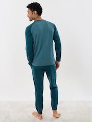 Threadbare Long Sleeve Raglan Top & Cuffed Bottoms Lounge Set - صورة 3 من 4