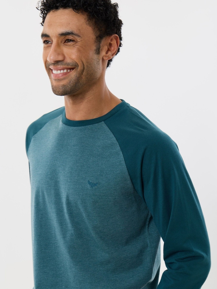 Threadbare Long Sleeve Raglan Top & Cuffed Bottoms Lounge Set - صورة 4 من 4