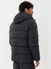 Сірий - Threadbare Showerproof Padded Double Zip Coat - Image 3 of 5