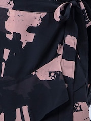 Religion Black Stage Midi Wrap Assymetric Skirt - Image 8 of 8