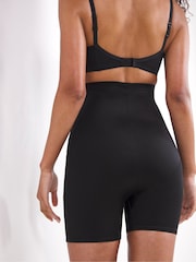 Simply Be Black Lace Thigh Shaper Ella Firm Briefs - Image 4 of 4