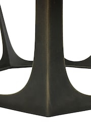 Libra Interiors Bronze Catalan Bronze Gilded Glass Top Round Coffee Table - Image 3 of 3