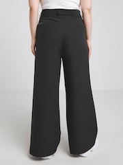 Simply Be Black Wide Leg Tailored Trousers - Image 2 of 4