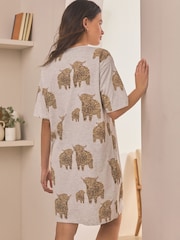 Grey Hamish the Highland Cow Cotton Nightie - Image 3 of 6