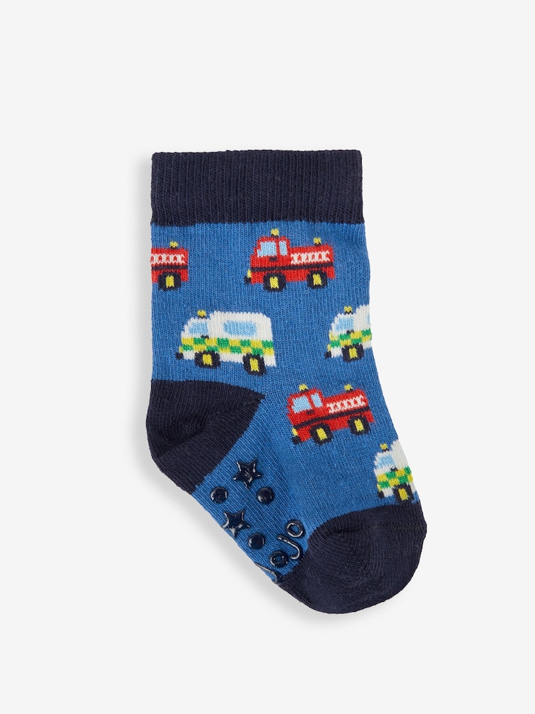 JoJo Maman Bébé Socken mit Rettungswagen-Motiv, 3er-Pack - Bild 2 von 4