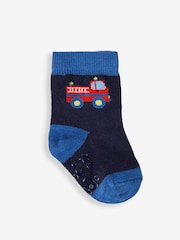 JoJo Maman Bébé Socken mit Rettungswagen-Motiv, 3er-Pack - Bild 3 von 4