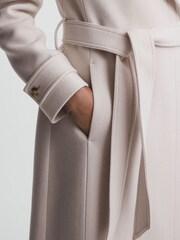 Manteau décontracté en laine mélangée avec ceinture Reiss Tor - Image 5 of 6